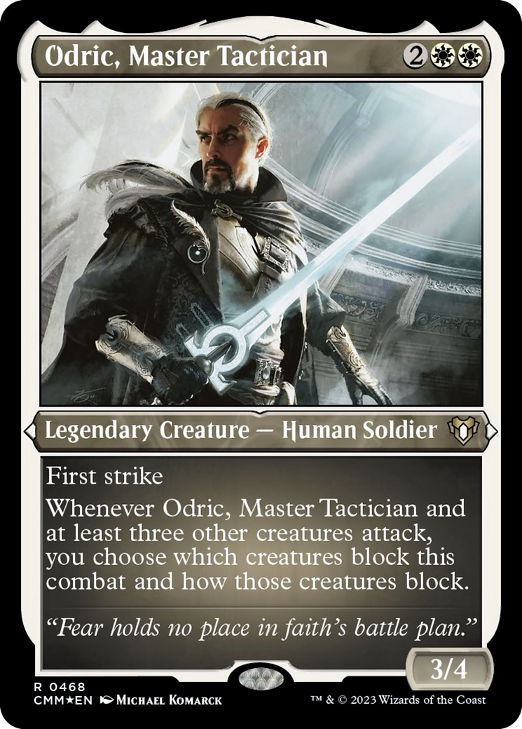 Odric, Master Tactician (Foil Etched) [Commander Masters] | Chromatic Games