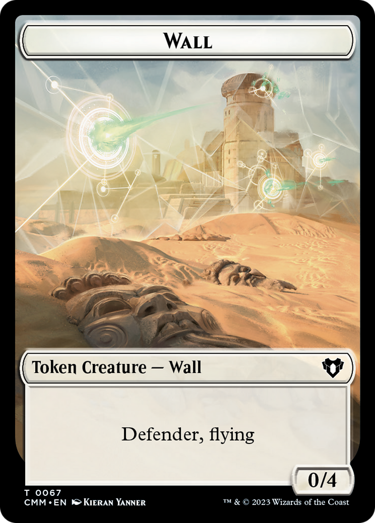 Wall // Kor Ally Double-Sided Token [Commander Masters Tokens] | Chromatic Games