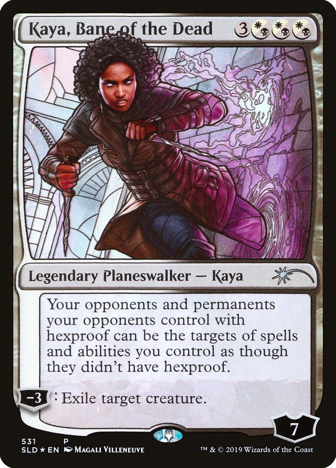 Kaya, Bane of the Dead (Stained Glass) [Secret Lair Drop Promos] | Chromatic Games