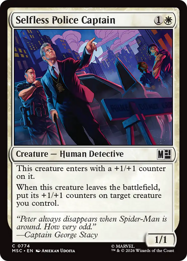 Selfless Police Captain [Marvel Super Heroes Commander] | Chromatic Games