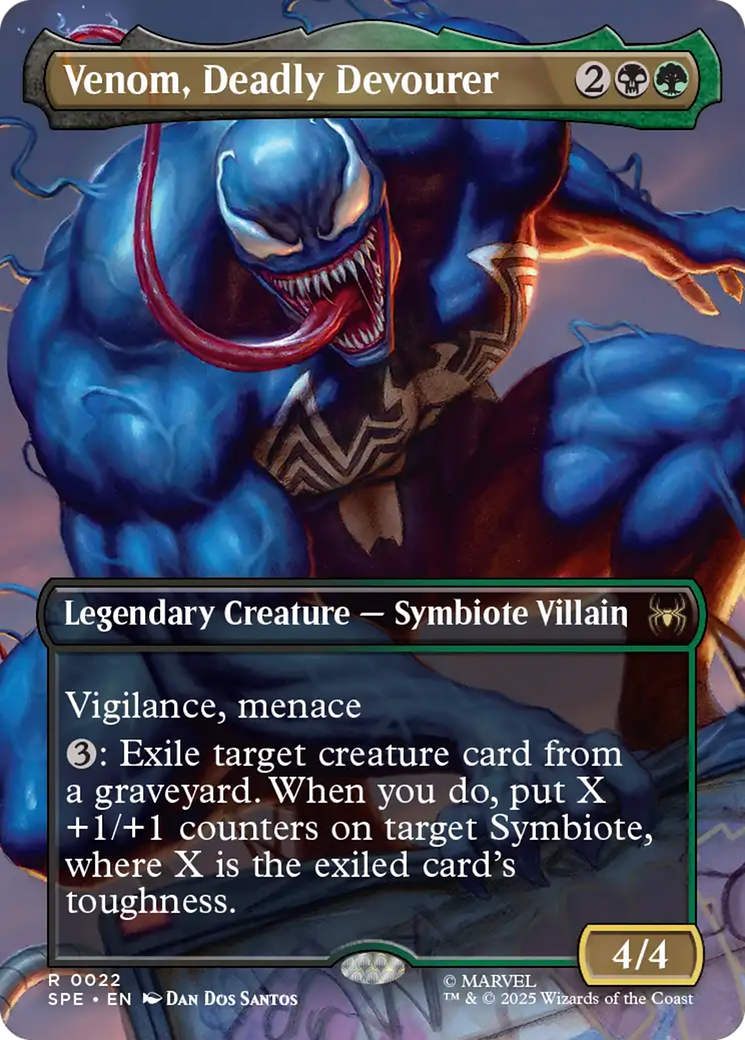 Venom, Deadly Devourer (Borderless) [Marvel's Spider-Man: Eternal-Legal] | Chromatic Games