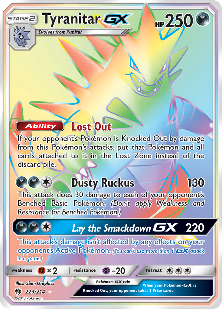 Tyranitar GX (223/214) [Sun & Moon: Lost Thunder] | Chromatic Games