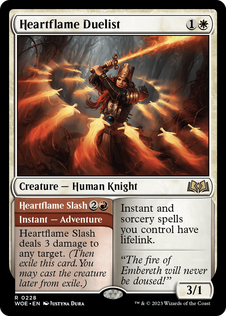 Heartflame Duelist // Heartflame Slash [Wilds of Eldraine] | Chromatic Games