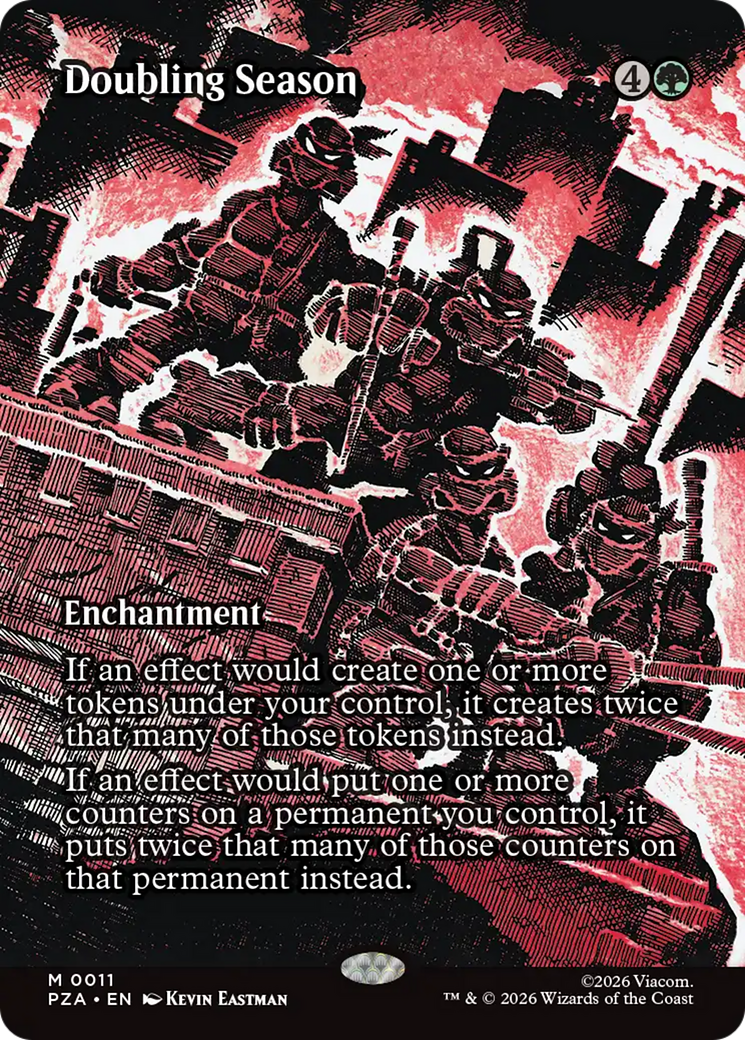 Doubling Season (Borderless) [Teenage Mutant Ninja Turtles Eternal-Legal] | Chromatic Games