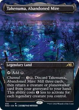 Takenuma, Abandoned Mire 416 (Kamigawa: Neon Dynasty)  - Borderless | Chromatic Games