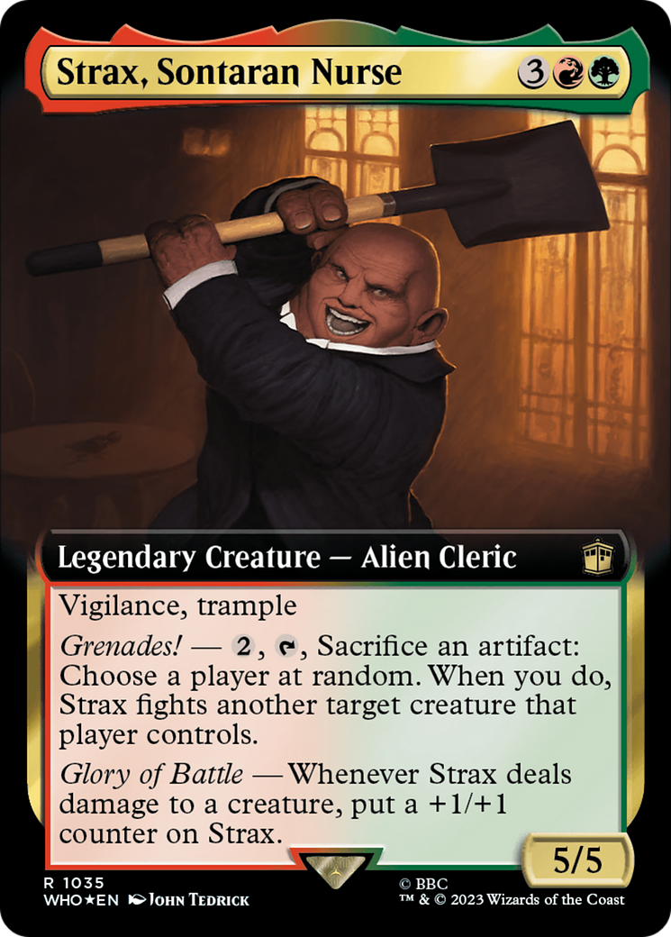 Strax, Sontaran Nurse (Extended Art) (Surge Foil) [Doctor Who] | Chromatic Games