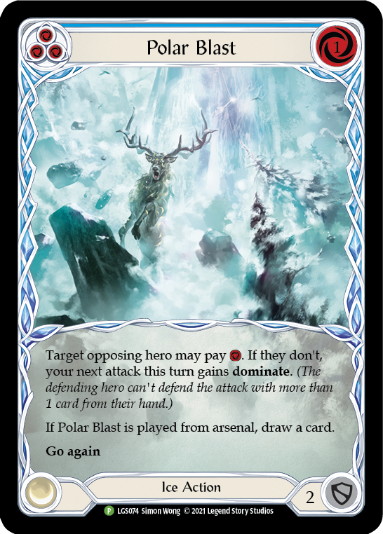Polar Blast (Blue) [LGS074] (Promo)  Rainbow Foil | Chromatic Games