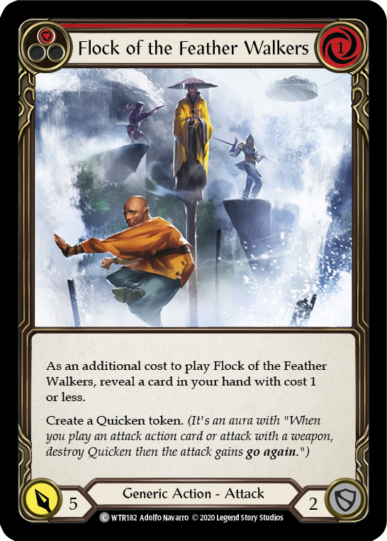 Flock of the Feather Walkers (Red) [U-WTR182] (Welcome to Rathe Unlimited)  Unlimited Rainbow Foil | Chromatic Games