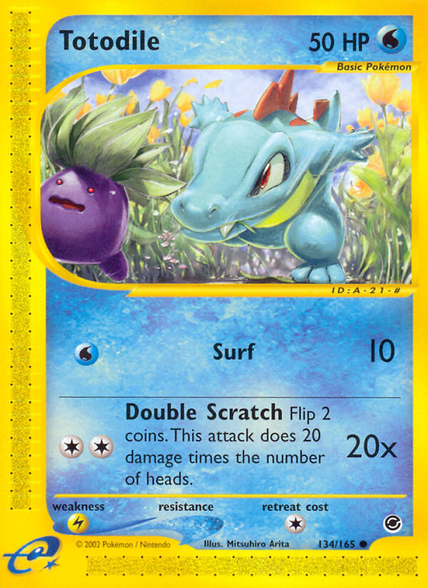 Totodile (134/165) [Expedition: Base Set] | Chromatic Games