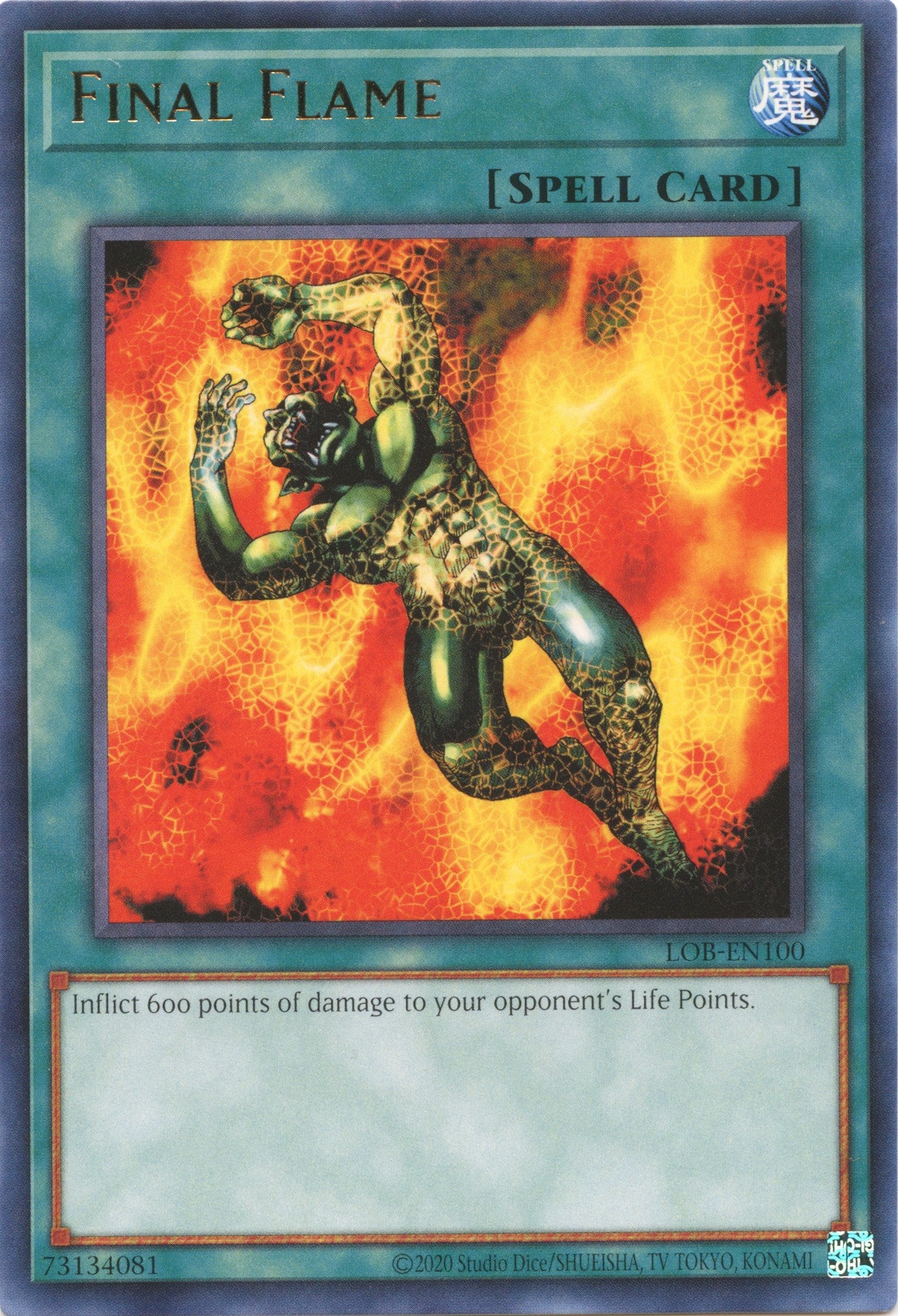 Final Flame (25th Anniversary) [LOB-EN100] Rare | Chromatic Games