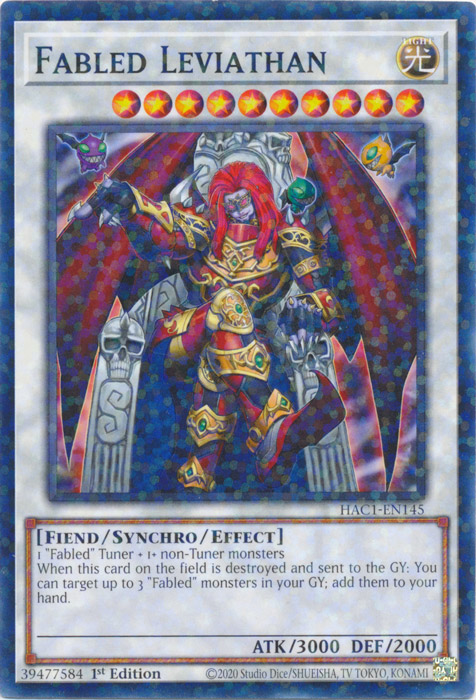 Fabled Leviathan (Duel Terminal) [HAC1-EN145] Common | Chromatic Games
