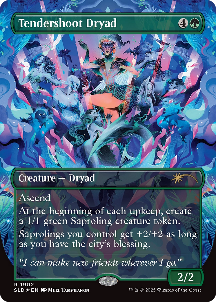 Tendershoot Dryad (Double Rainbow Foil) [Secret Lair Drop Series] | Chromatic Games