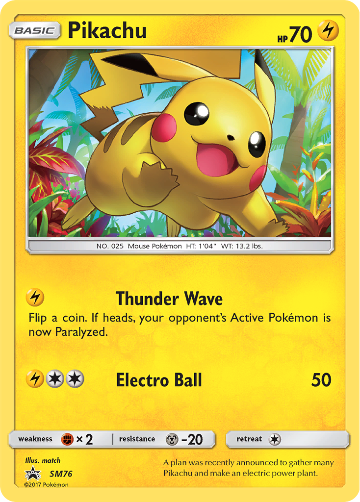 Pikachu (SM76) [Sun & Moon: Black Star Promos] | Chromatic Games