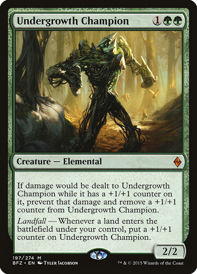 Undergrowth Champion 197/274 (Battle for Zendikar)  | Chromatic Games