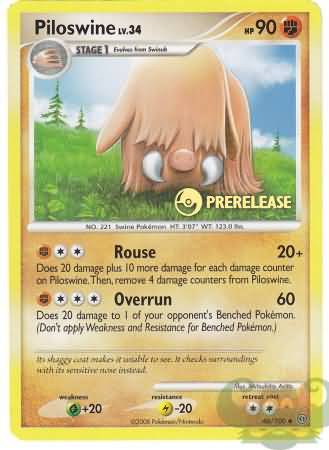 Piloswine (46/100) (Prerelease Promo) [Nintendo: Black Star Promos] | Chromatic Games