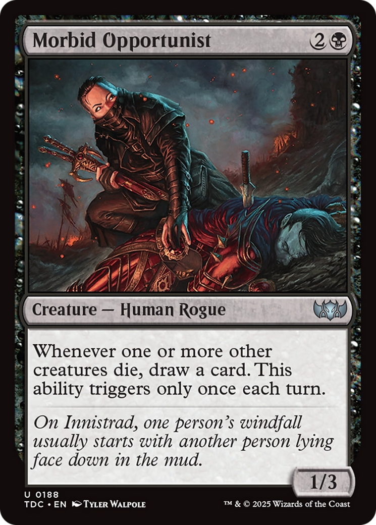 Morbid Opportunist [Tarkir: Dragonstorm Commander] | Chromatic Games