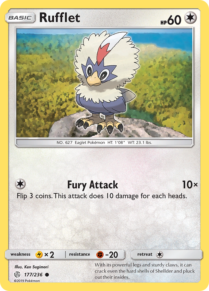 Rufflet (177/236) [Sun & Moon: Cosmic Eclipse] | Chromatic Games