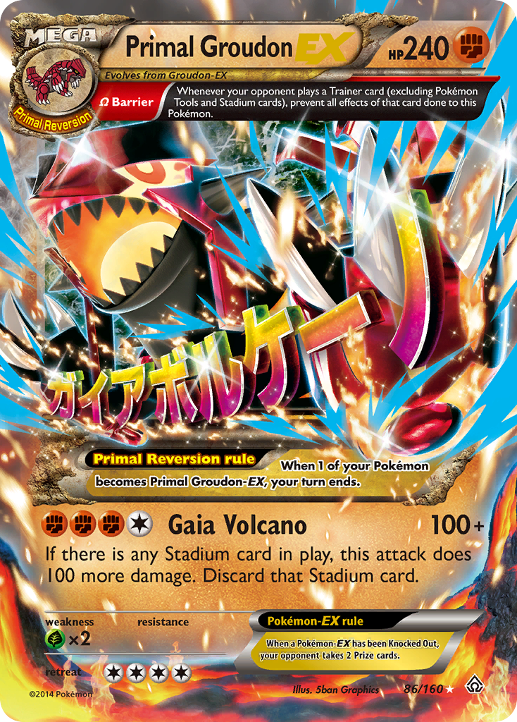 Primal Groudon EX (86/160) [XY: Primal Clash] | Chromatic Games