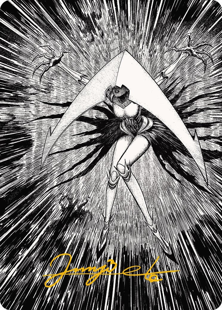 Elesh Norn, Mother of Machines 2 Art Card (Gold-Stamped Signature) [Phyrexia: All Will Be One Art Series] | Chromatic Games