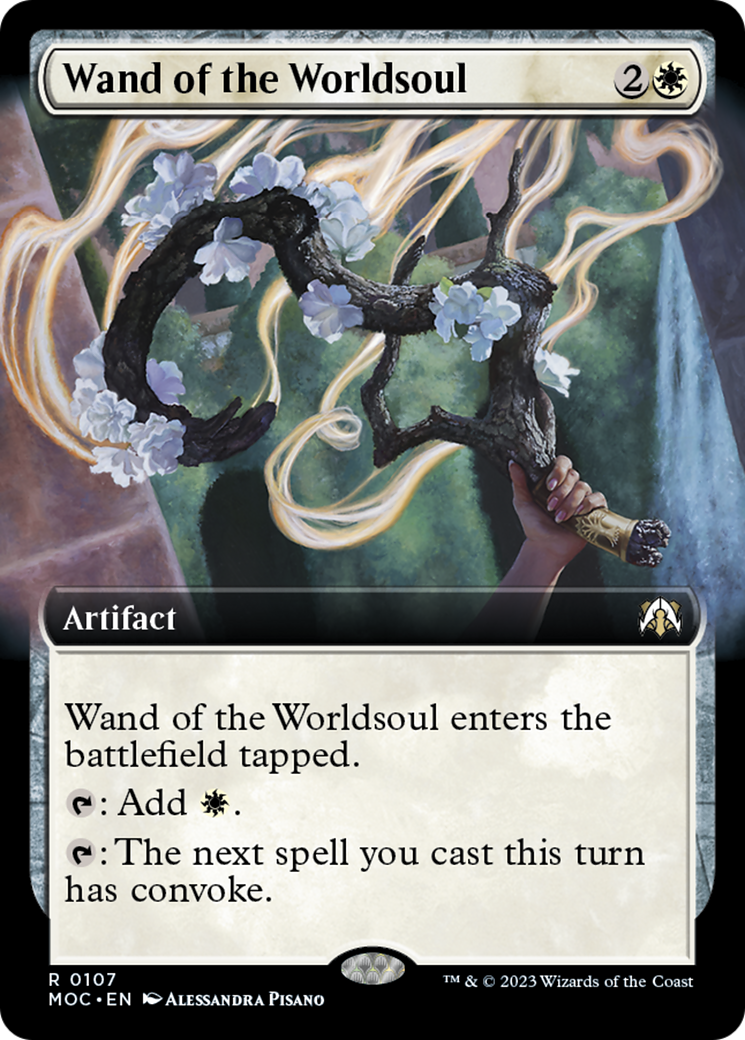 Wand of the Worldsoul (Extended Art) [March of the Machine Commander] | Chromatic Games