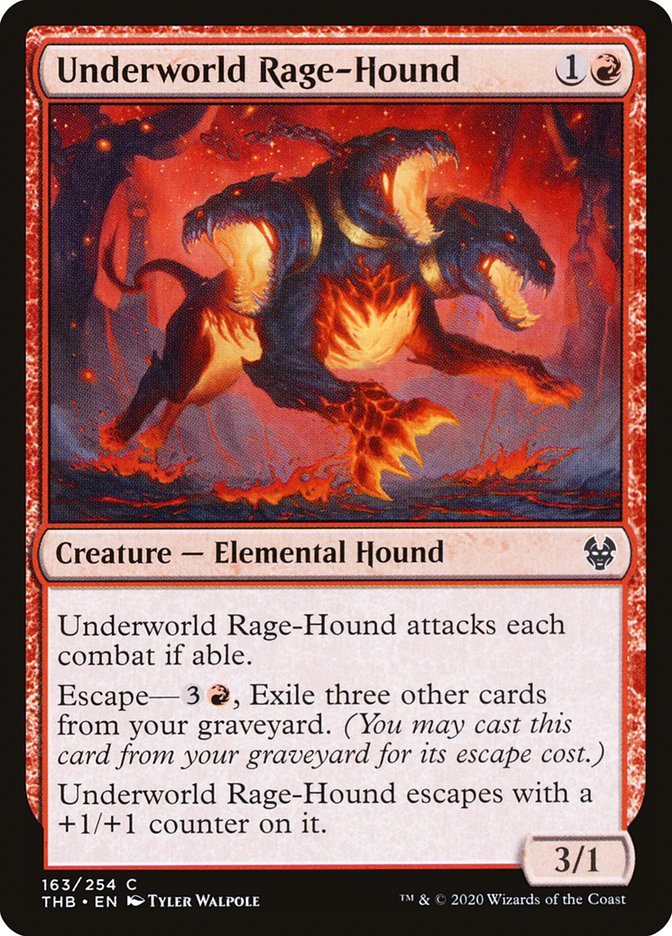 Underworld Rage-Hound 163/254 (Theros Beyond Death)  | Chromatic Games
