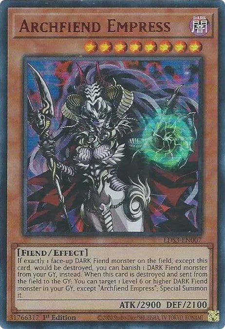 Archfiend Empress (Red) [LDS3-EN007] Ultra Rare | Chromatic Games