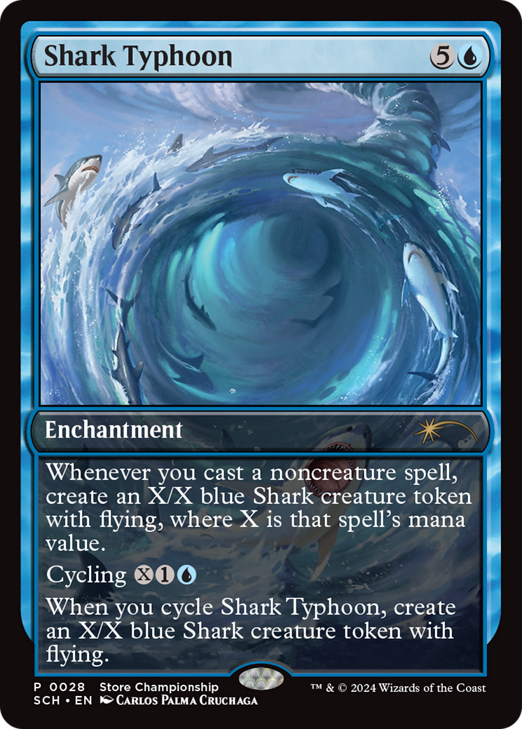 Shark Typhoon (Store Championship) [Bloomburrow Promos] | Chromatic Games