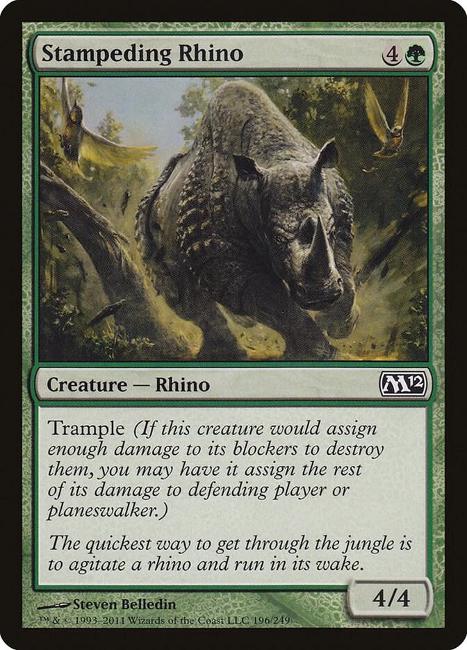 Stampeding Rhino 196/249 (Magic 2012 (M12))  | Chromatic Games