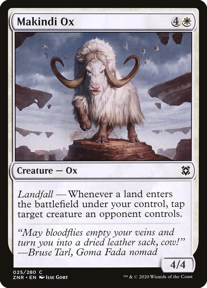 Makindi Ox 25/280 (Zendikar Rising)  - Foil | Chromatic Games