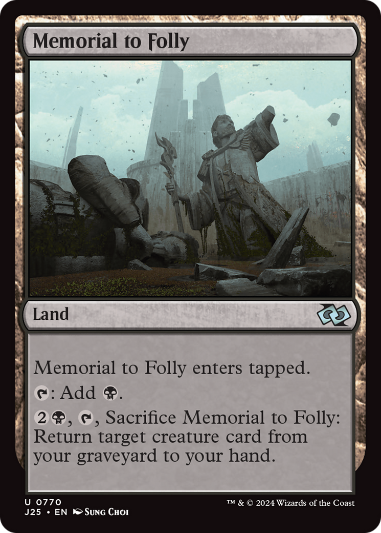 Memorial to Folly [Foundations Jumpstart] | Chromatic Games