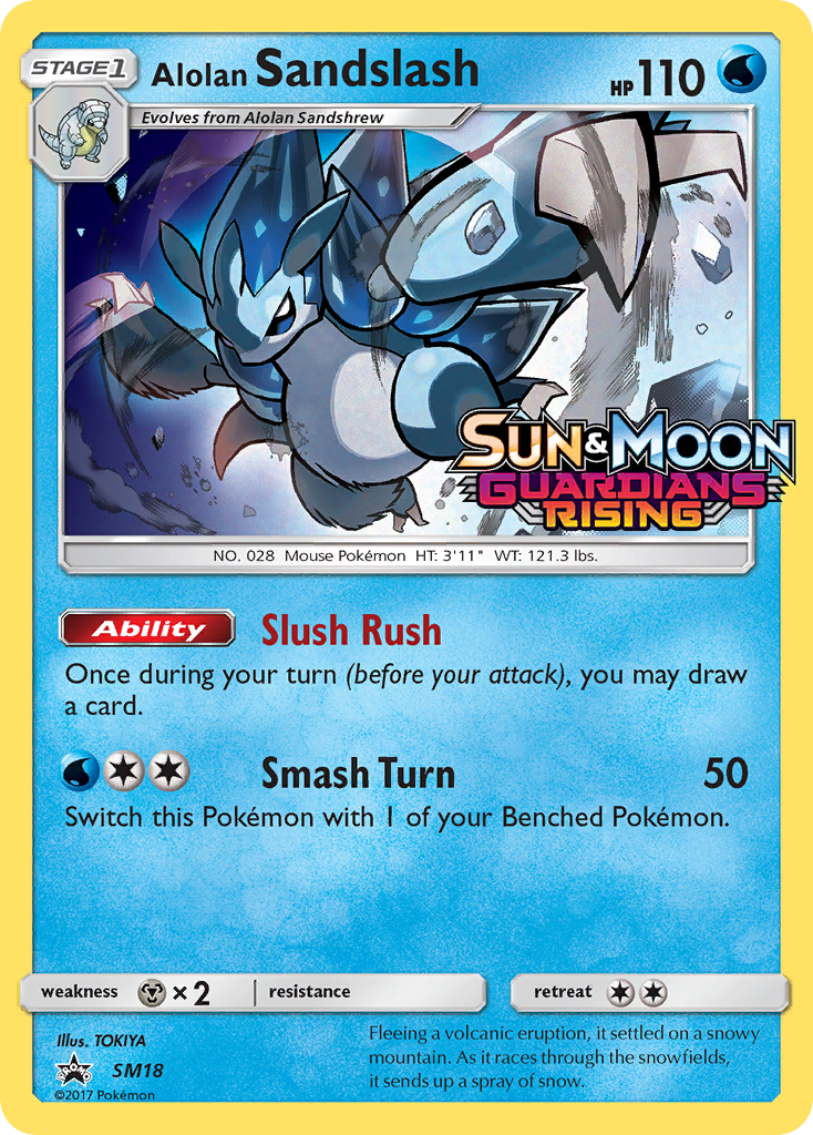 Alolan Sandslash (SM18) (Prerelease Promo) [Sun & Moon: Black Star Promos] | Chromatic Games