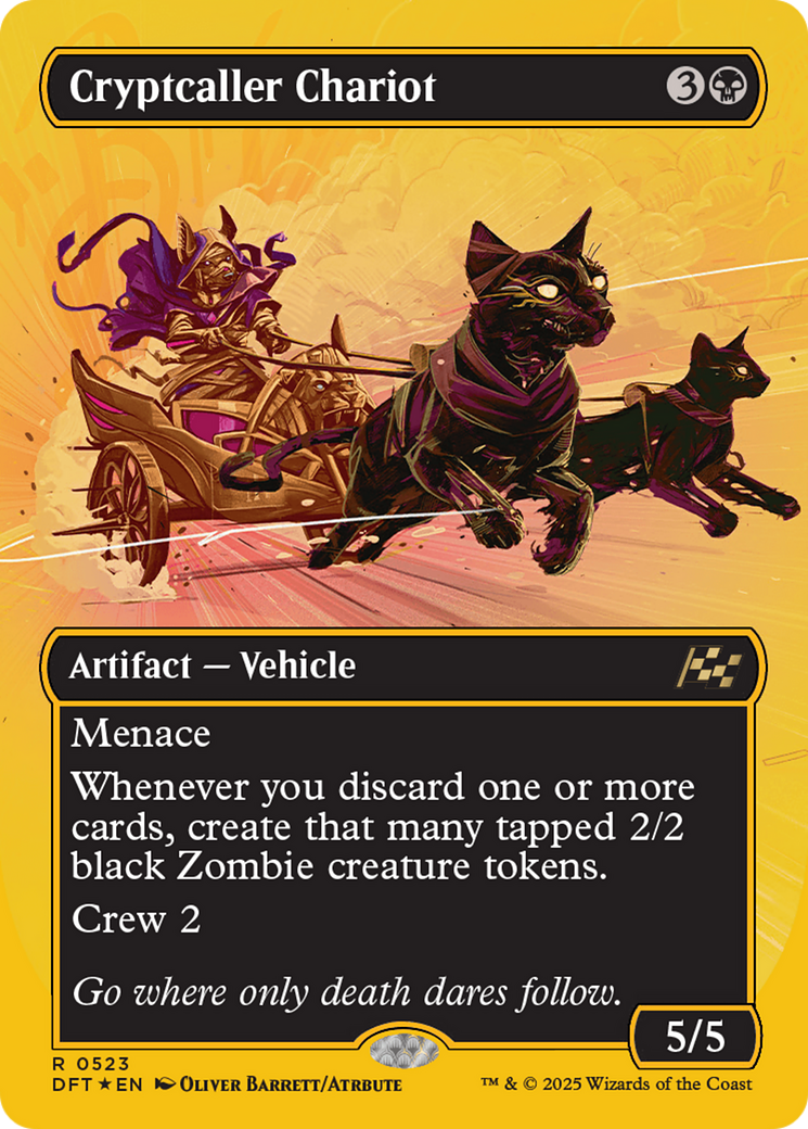 Cryptcaller Chariot (Borderless) (First-Place Foil) [Aetherdrift] | Chromatic Games