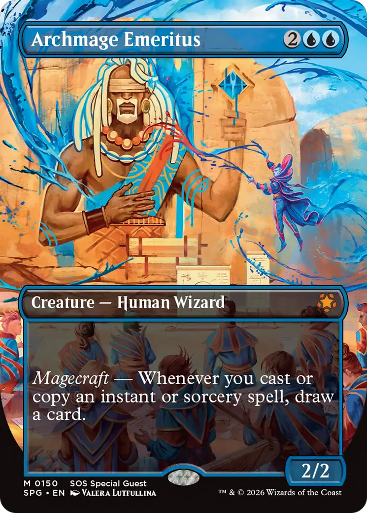 Archmage Emeritus (Borderless) [Secrets of Strixhaven Special Guests] | Chromatic Games