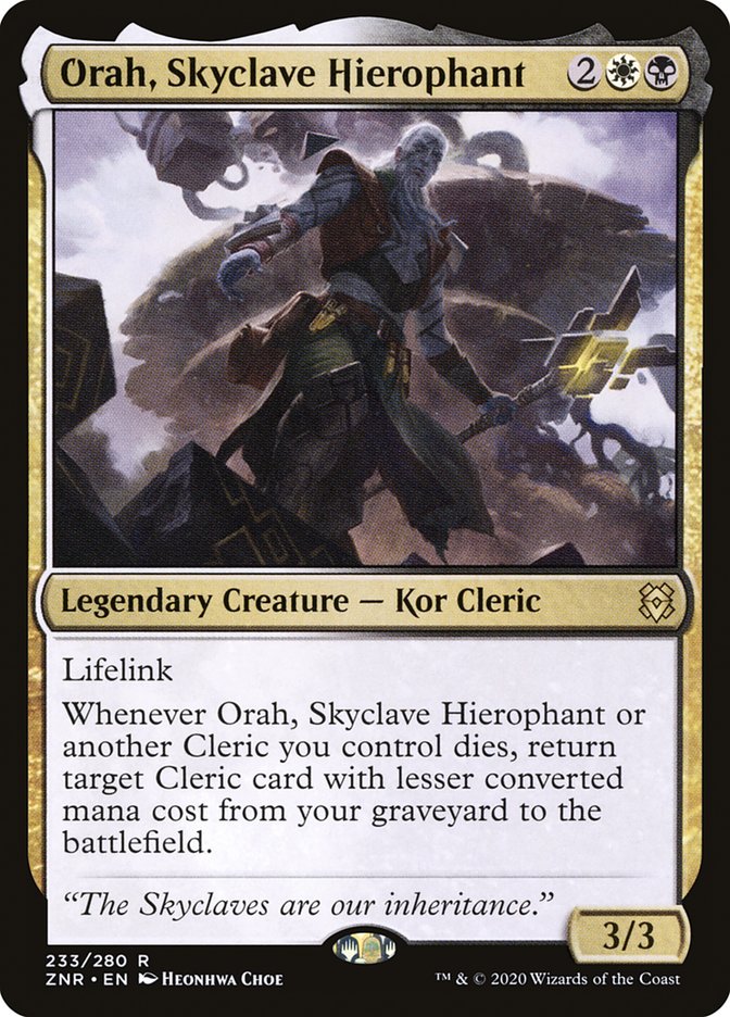 Orah, Skyclave Hierophant 233/280 (Zendikar Rising)  | Chromatic Games