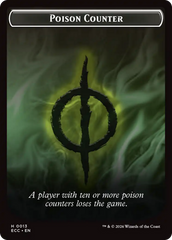 Saproling // Poison Counter Double-Sided Token [Lorwyn Eclipsed Tokens] | Chromatic Games