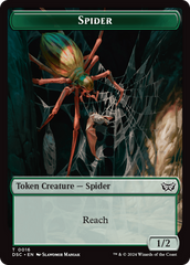 Insect (0012) // Spider Double-Sided Token [Duskmourn: House of Horror Commander Tokens] | Chromatic Games