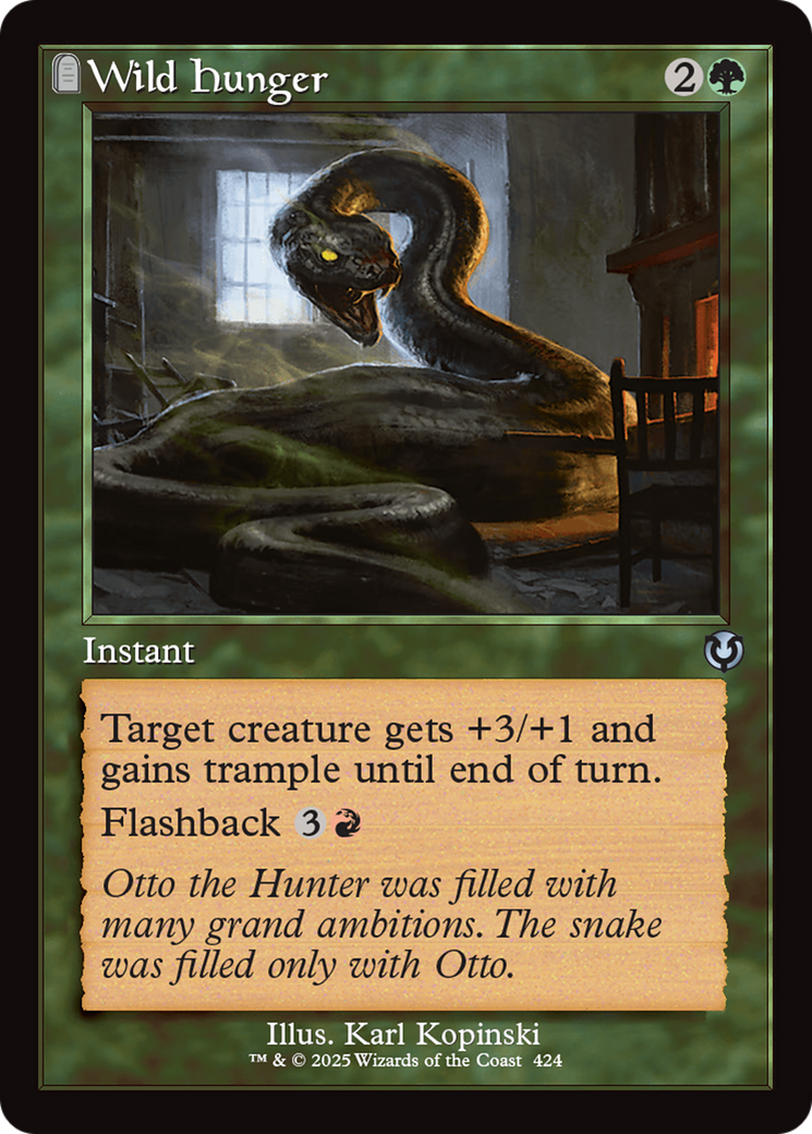 Wild Hunger (Retro Frame) [Innistrad Remastered] | Chromatic Games