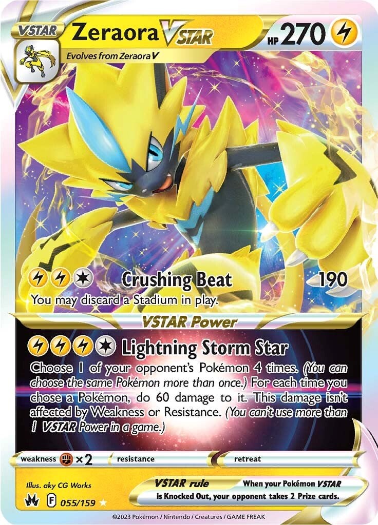 Zeraora VSTAR (055/159) [Sword & Shield: Crown Zenith] | Chromatic Games