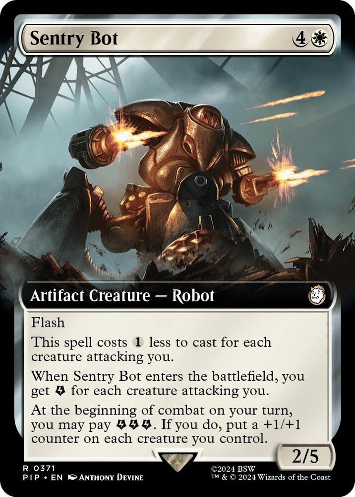 Sentry Bot 371/326 (Universes Beyond: Fallout)  - Extended Art | Chromatic Games