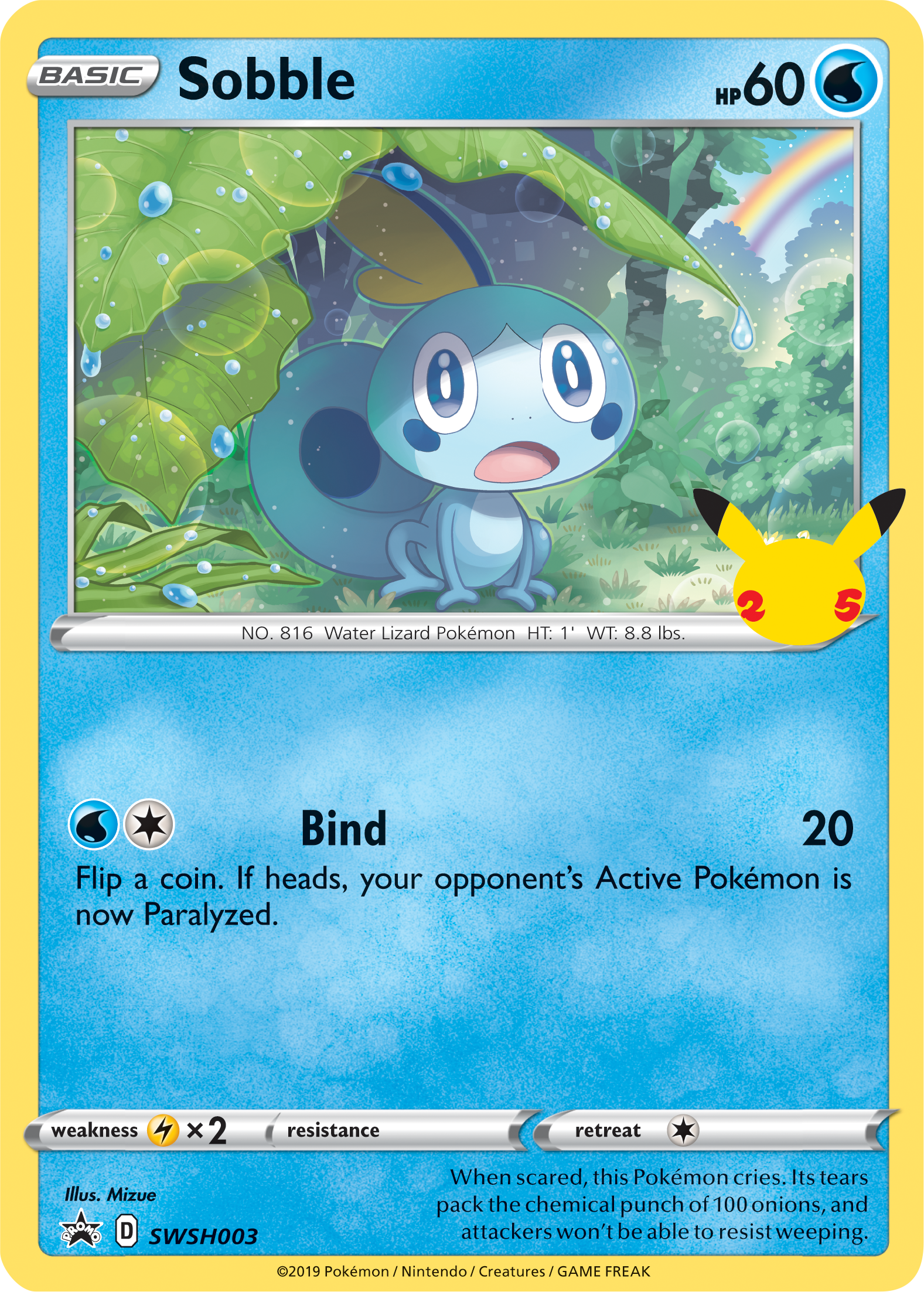 Sobble (SWSH003) (Jumbo Card) [First Partner Pack] | Chromatic Games