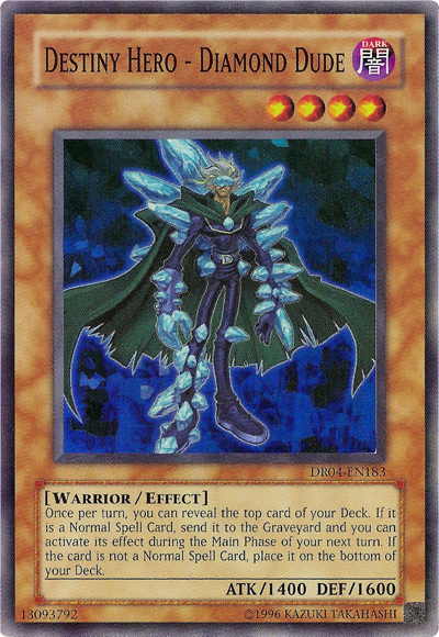 Destiny HERO - Diamond Dude [DR04-EN183] Super Rare | Chromatic Games