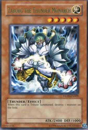 Zaborg the Thunder Monarch (Green) [DL09-EN009] Rare | Chromatic Games