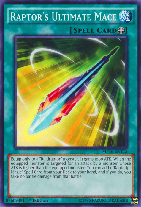 Raptor's Ultimate Mace [MP16-EN145] Common | Chromatic Games