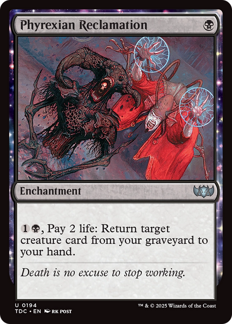 Phyrexian Reclamation [Tarkir: Dragonstorm Commander] | Chromatic Games