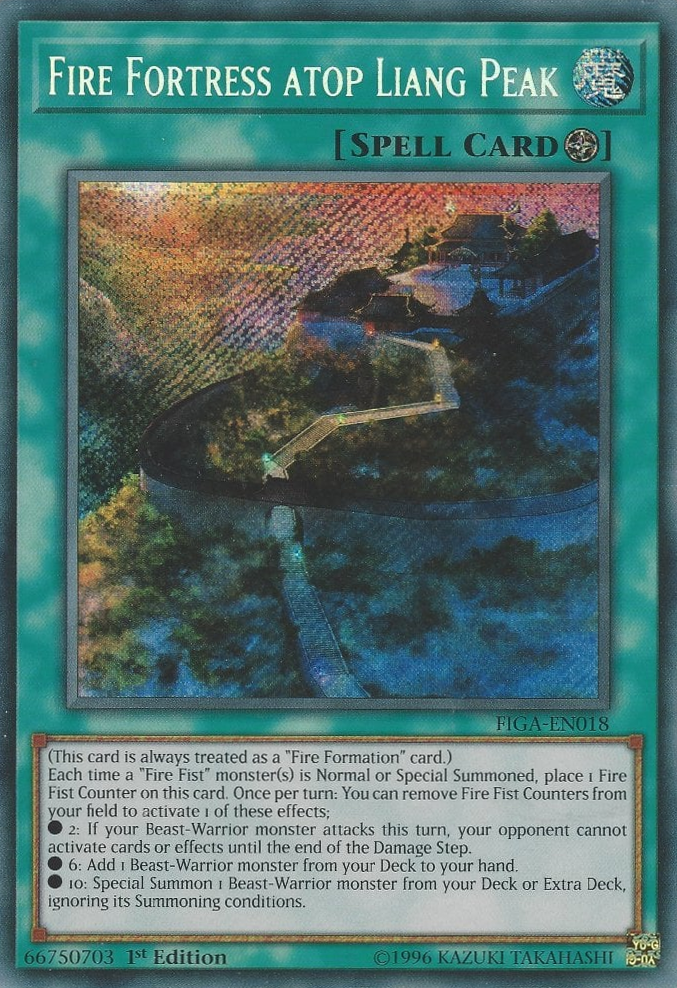 Fire Fortress atop Liang Peak [FIGA-EN018] Secret Rare | Chromatic Games