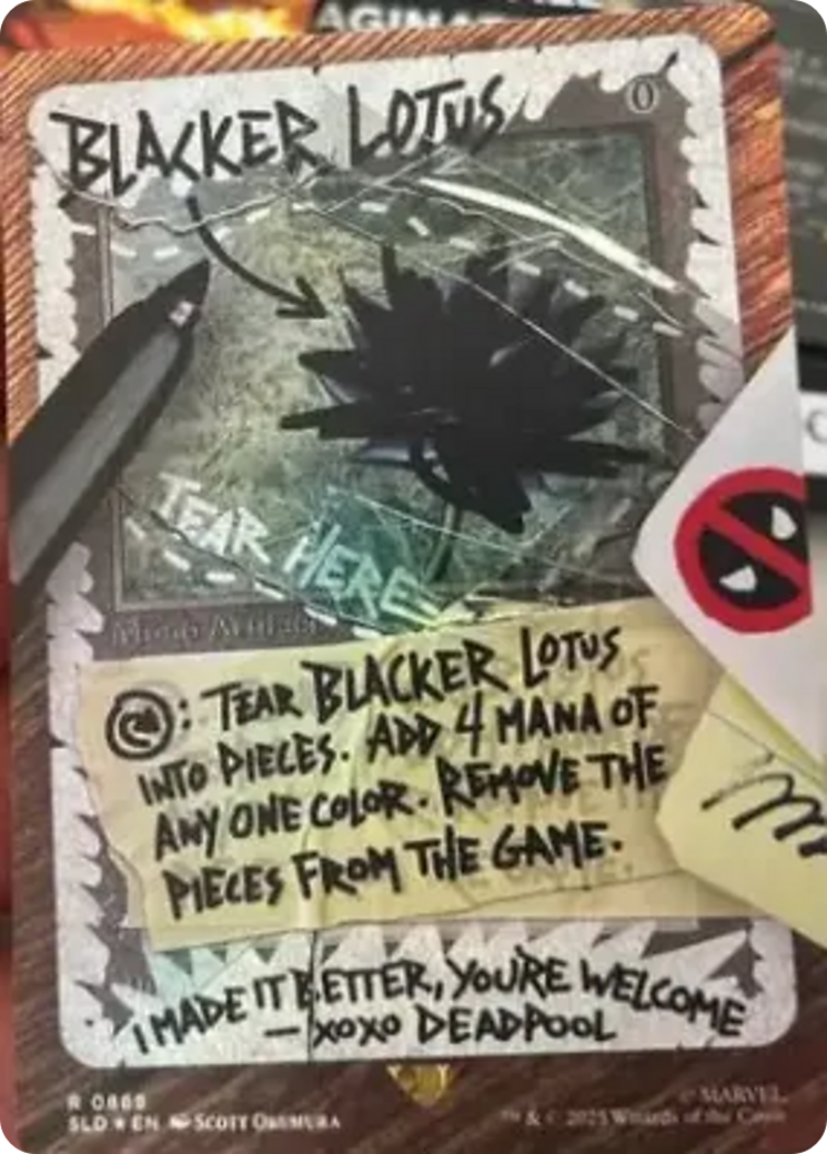 Blacker Lotus (Rainbow Foil) [Secret Lair Drop Series] | Chromatic Games