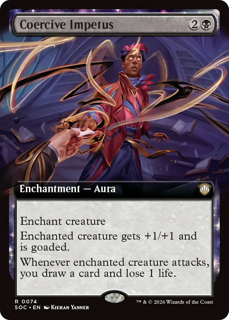 Coercive Impetus (Extended Art) [Secrets of Strixhaven Commander] | Chromatic Games