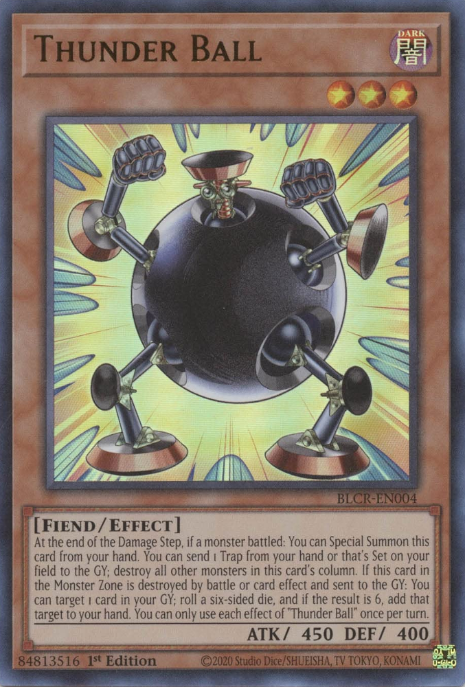 Thunder Ball [BLCR-EN004] Ultra Rare | Chromatic Games