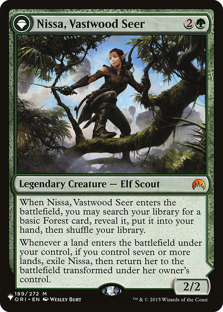 Nissa, Vastwood Seer // Nissa, Sage Animist [Secret Lair: From Cute to Brute] | Chromatic Games