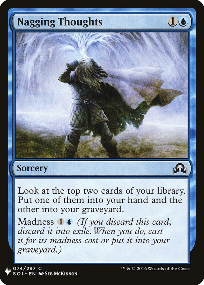 Nagging Thoughts [Mystery Booster] | Chromatic Games